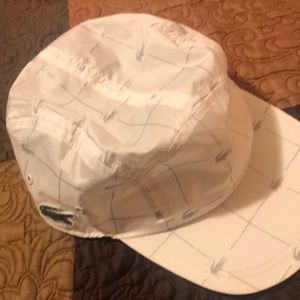 Supreme x lactose white flat brim hat